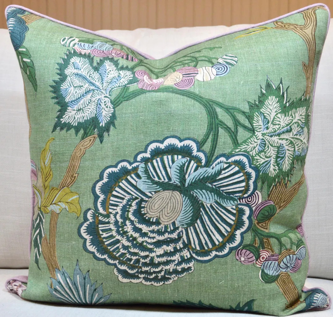 Thibaut Indienne Jacobean Green, Inquire for Custom Sizes and Options - Etsy | Etsy (US)