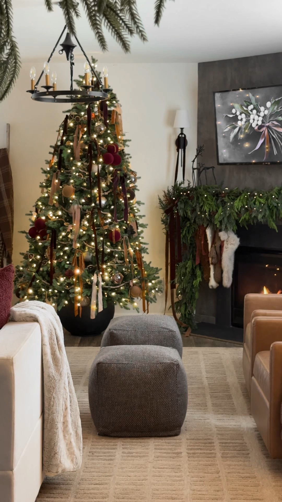 Managed to get all this up before Thanksgiving (which never happens) thanks to these whole home coordinating pieces from National Tree Company!
Prelit realistic Christmas tree, prelit pinecone garland, quilted tree skirt 

#LTKHoliday #LTKSeasonal #LTKHome