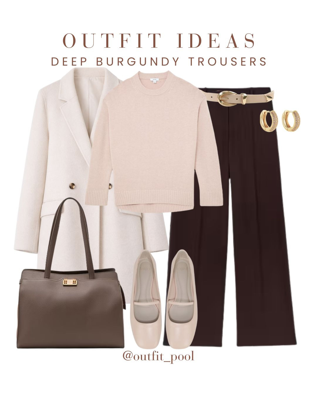 
One pair of trousers, three office-ready looks ✨ Styled these deep burgundy trousers from Amazon in 3 chic ways to keep your workwear elevated, polished, and anything-but-boring Rich in color, flattering in fit, and perfect for a capsule work wardrobe 👏 To shop these outfits, check the LTK shop link in bio 🛍️💌 (Burgundy Trousers Outfit, Workwear Style, Office Outfits, Business Casual Look, Winter Workwear, Polished Office Style, Chic Work Outfit, Burgundy Pants for Work, Capsule Workwear Wardrobe, Smart Casual Workwear, Elevated Basics, Everyday Workwear, Neutral and Burgundy Outfit, Fall Winter Workwear, Professional Work Outfit, Desk to Dinner Look, Tailored Trousers Outfit, Timeless Workwear Style, Work Outfit Inspiration, Office Wardrobe Essentials) 

 #LTKgrwm #LTKootd #LTKWorkwear