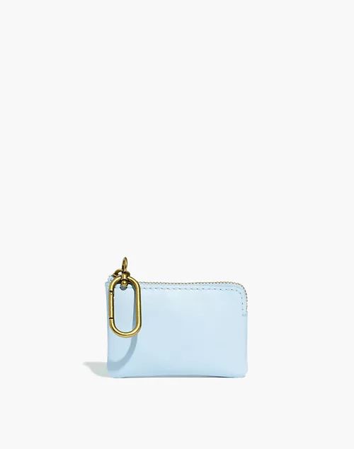 The Leather Carabiner Mini Pouch | Madewell