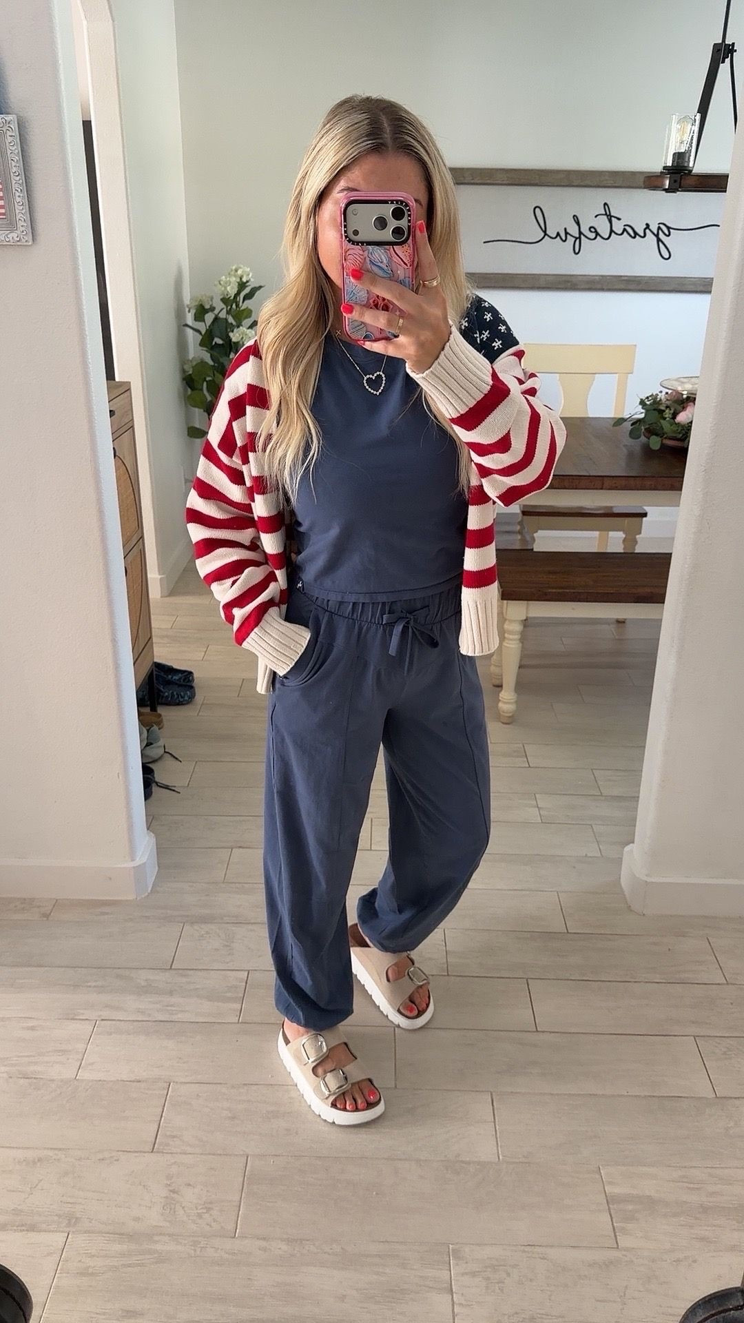 Summer outfit
Matching set 
M top 
Small bottoms
Sandals tts

#LTKootd