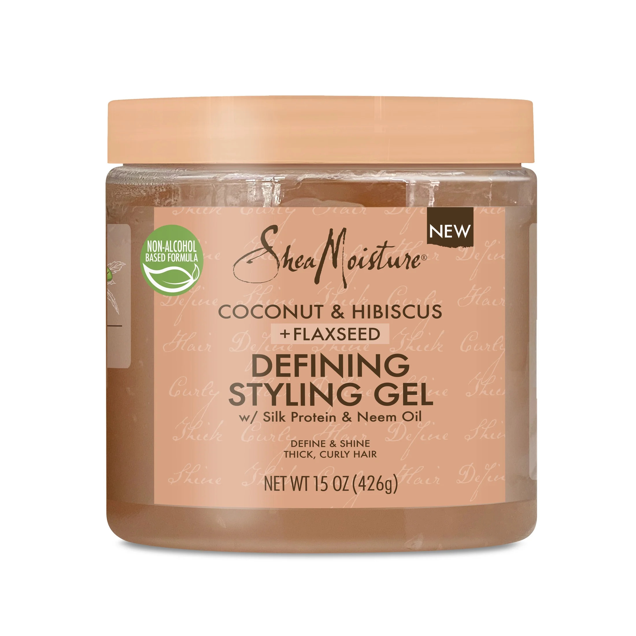 SheaMoisture Curl Defining Hairstyling Gel with Silk Protein and Neem Oil, 15 oz | Walmart (US)
