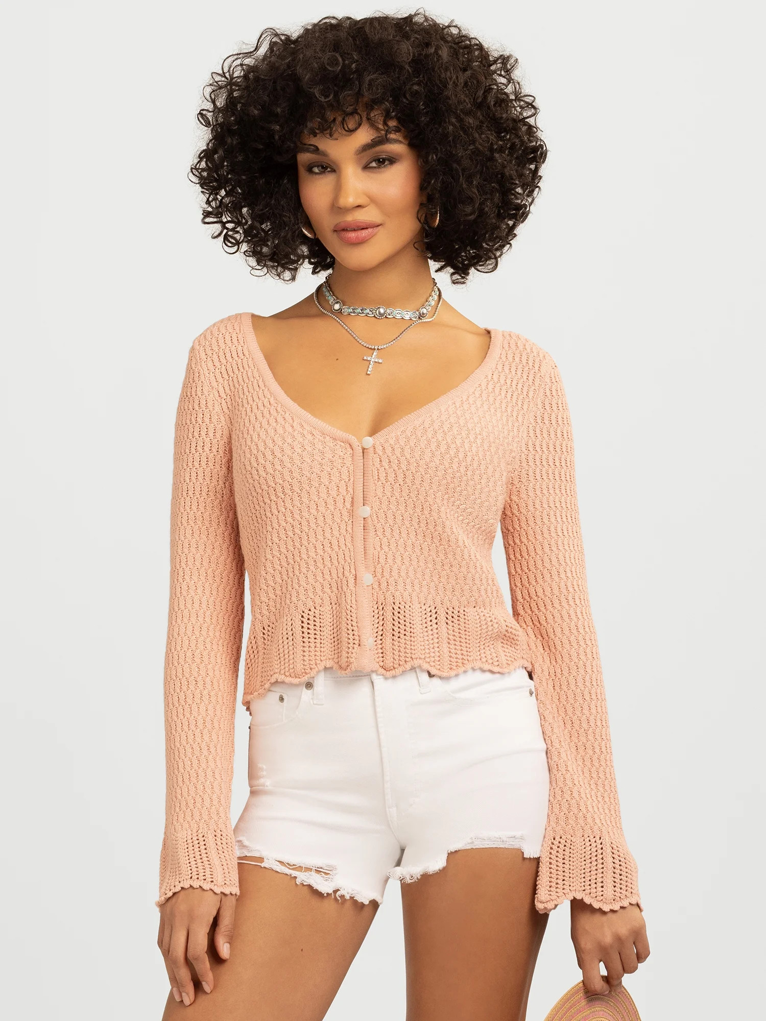 Jessica Simpson Women's Carlotta Cardigan Sweater, Lightweight, Sizes XS-XL | Walmart (US)