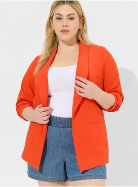 Parker Studio Crepe Blazer | Torrid (US & Canada)