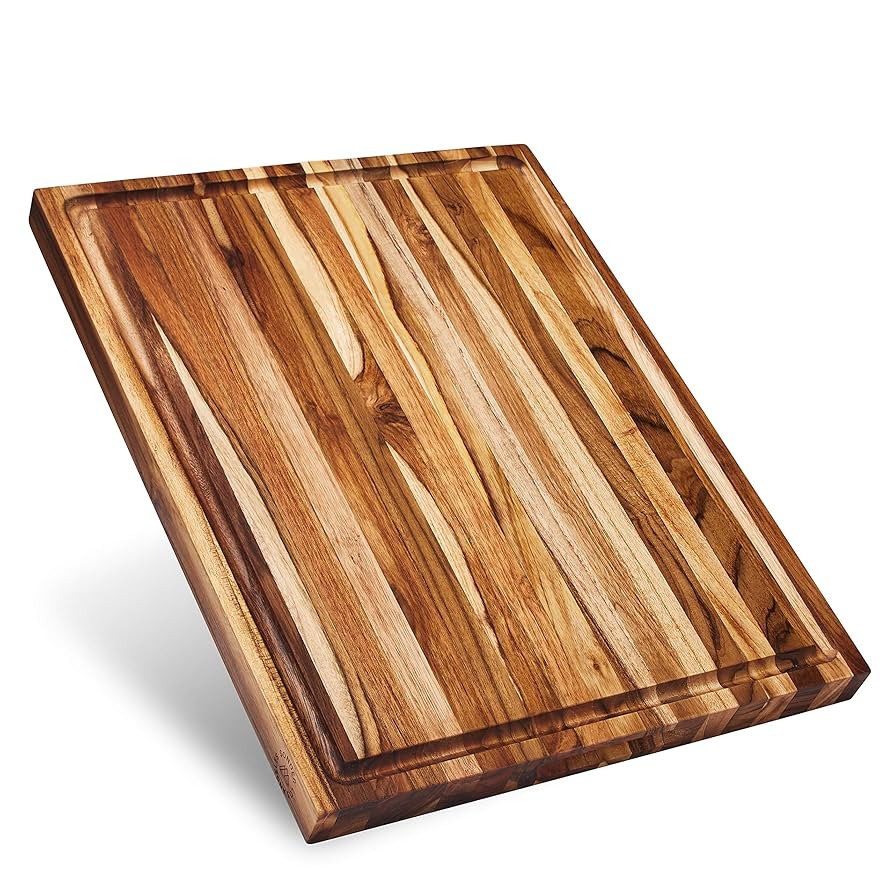 Sonder Los Angeles, Large Teak Wood Cutting Board for Kitchen with Juice Groove, Reversible Charc... | Amazon (US)