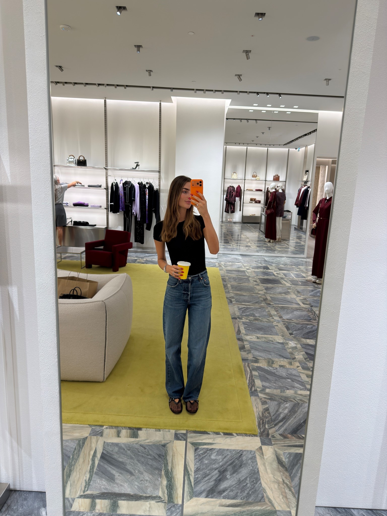 Casual style, citizens of humanity jeans, Ayla baggy jeans, skims fits everybody T-shirt, skims bodysuit, Alaia mesh flats 

#LTKShoeCrush #LTKStyleTip #LTKSeasonal