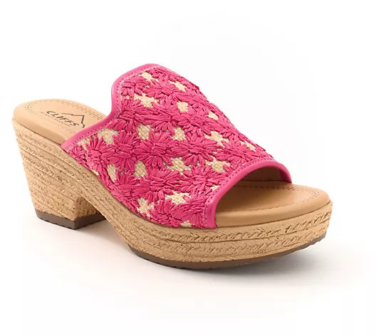 Make Your Selection: Cliffs by White Mountain Raffia Wedges - Bizzie | QVC