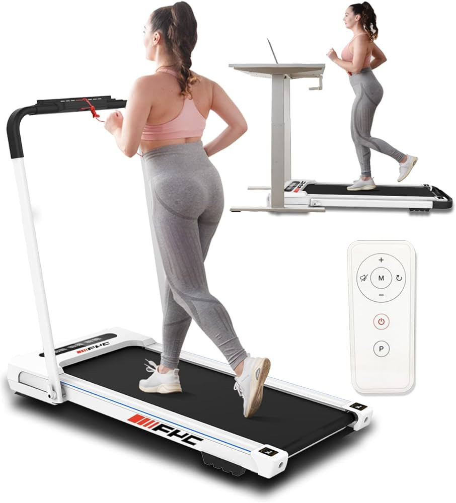FYC Under Desk Treadmill - Walking Pad 2 in 1 Folding Treadmill Desk Workstation for Home 3.5HP 3... | Amazon (US)