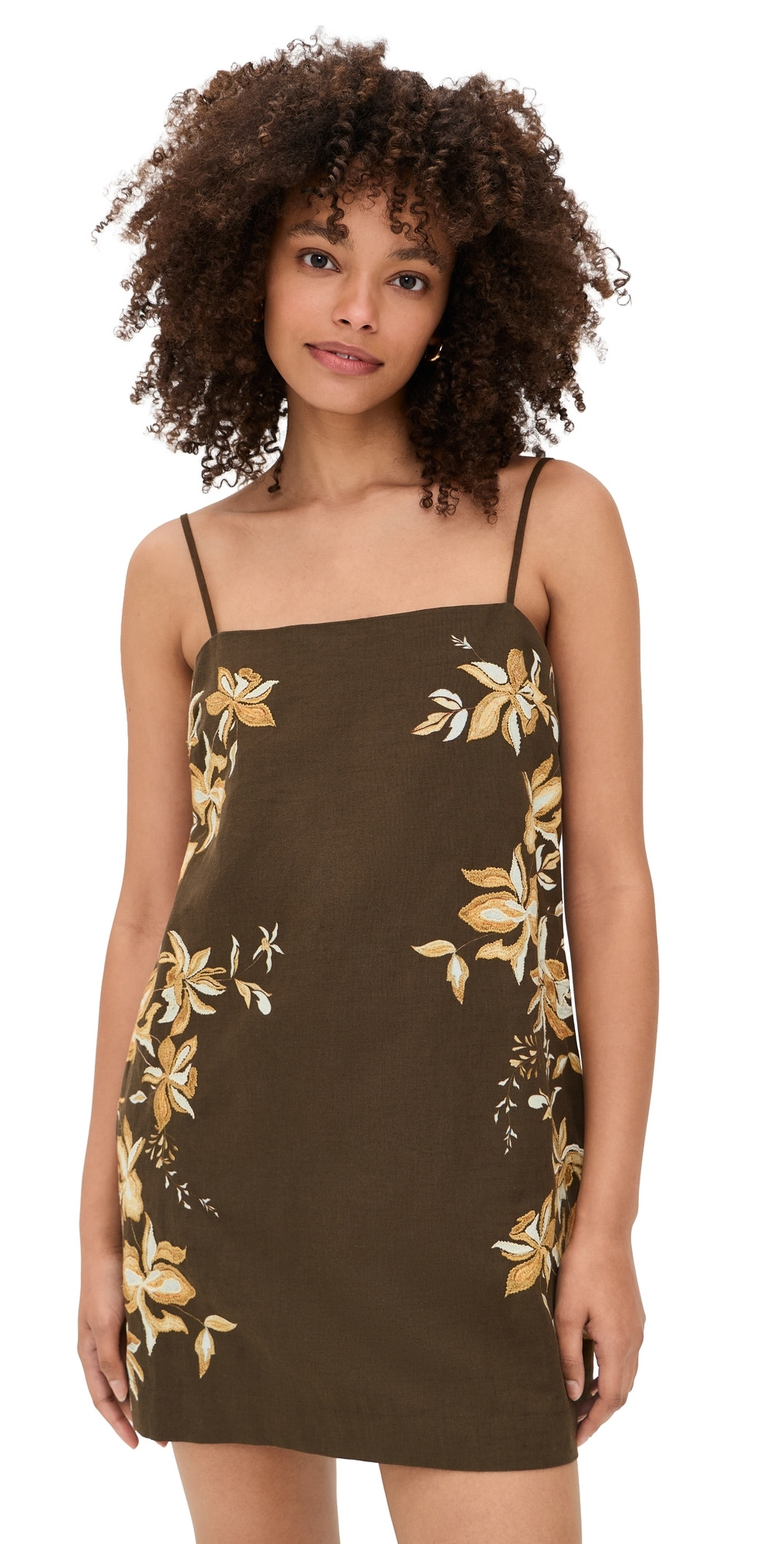 Hemant and Nandita Mini Dress Brown L | Shopbop