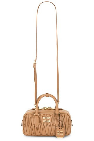 Miu Miu Arcadie Bag in Tan | FWRD 
