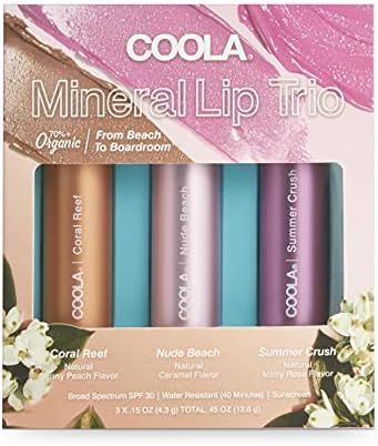 Amazon.com: COOLA Organic Mineral Sunscreen Tinted Lip Balm Set, Lip Care for Daily Protection, B... | Amazon (US)