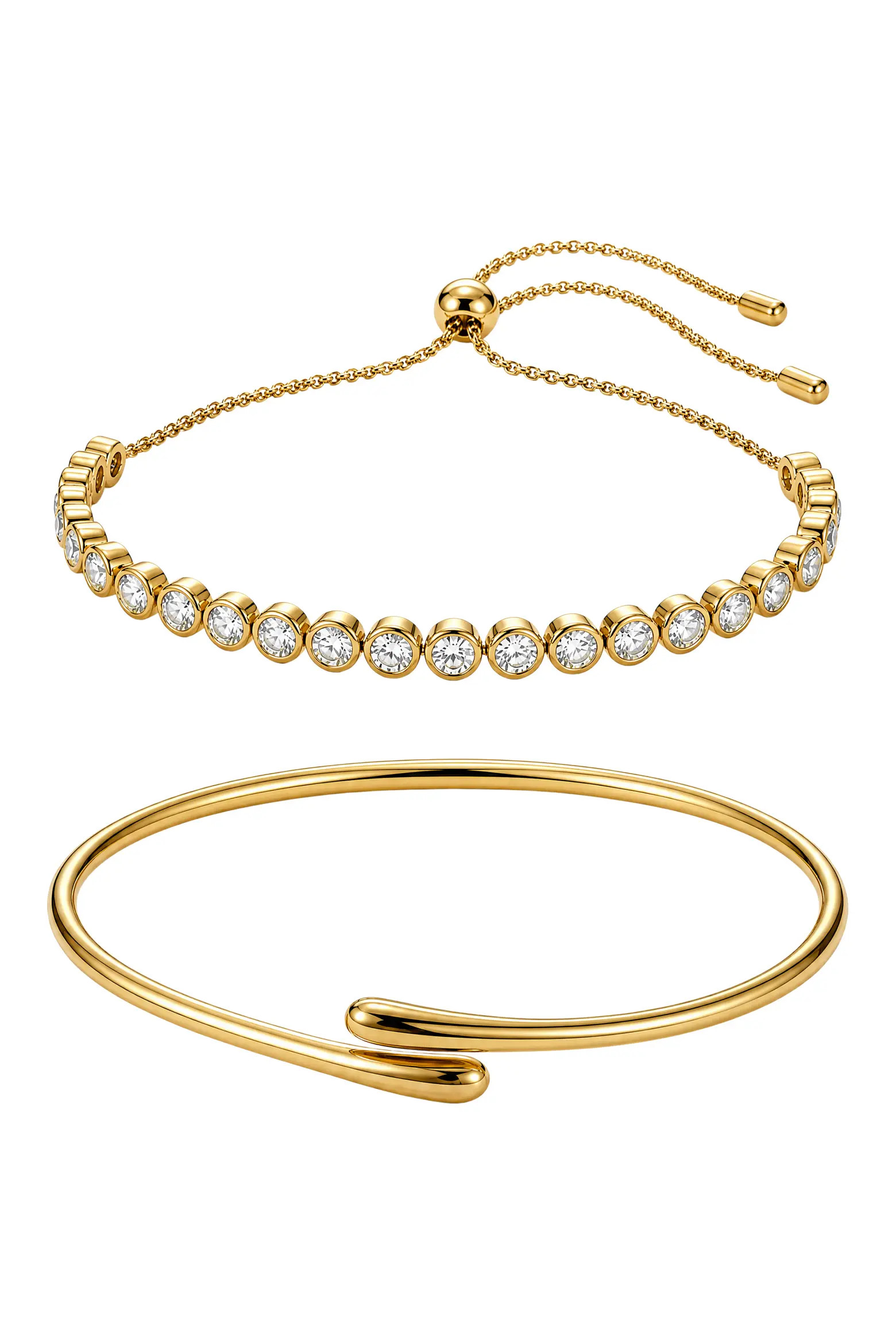 ARGENTO VIVO Memory Wire & Adjustable Tennis Bracelet Set (Women) | Nordstrom | Nordstrom