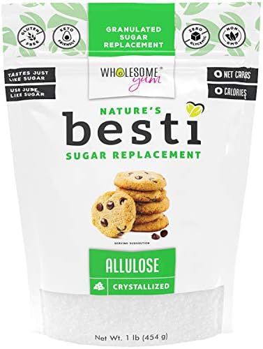 Wholesome Yum Besti Keto Allulose Sweetener - Natural Sugar Replacement (16 oz / 1 lb) - Non GMO, Ze | Amazon (US)