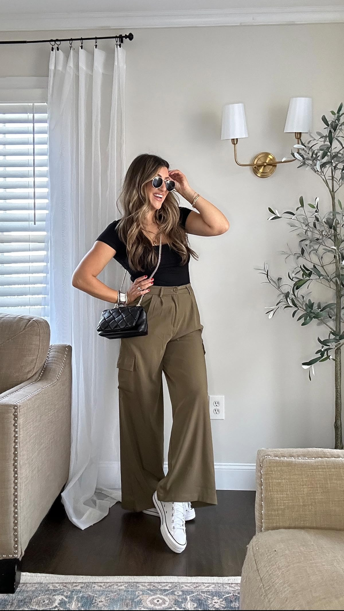 PUMIEY Women's Square Neck Going Out Tops Sexy Slim Fit Short Sleeve T Shirts Smoke Cloud Pro Collection | Amazon (US)