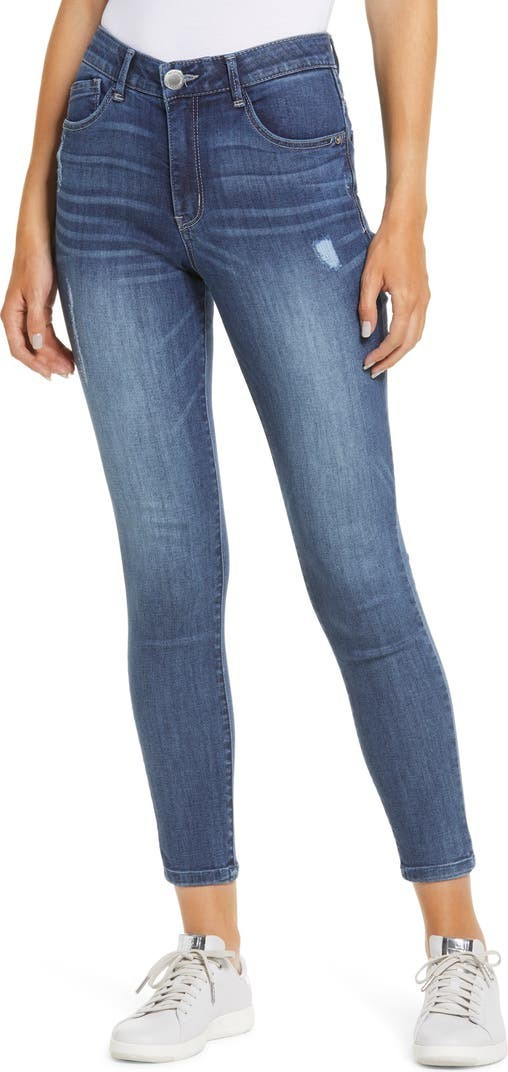 Ab-Solution Luxe Touch High Waist Ankle Skinny Jeans | Nordstrom