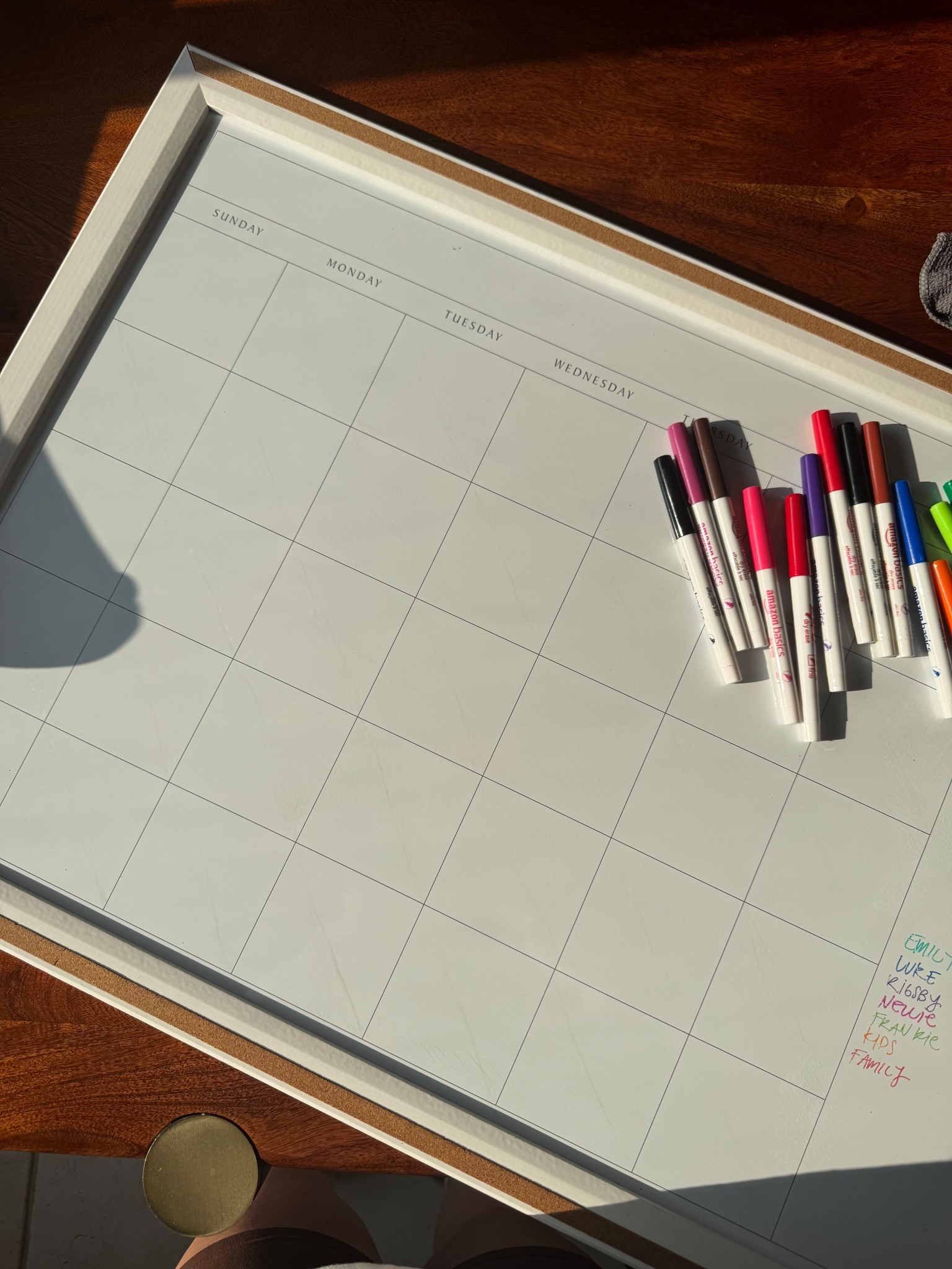 The key to the calendar is making sure you have very thin dry erase markers  

#LTKKids #LTKHome #LTKFamily