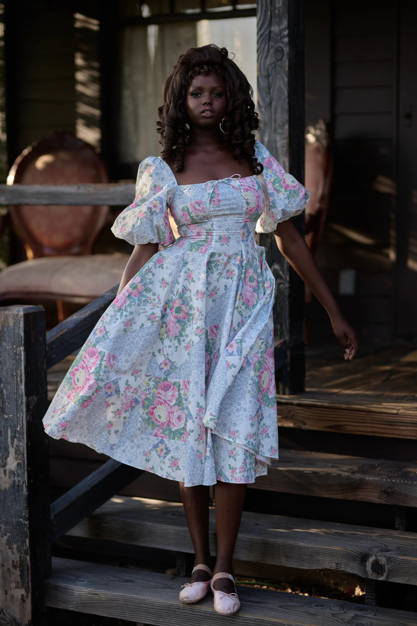 The Picnic Blanket Day Dress | Selkie Collection