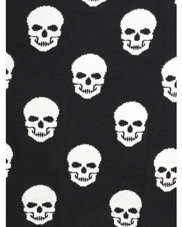 50x70 Feather Knit Skulls Throw | Halloween Shop | Marshalls | Marshalls