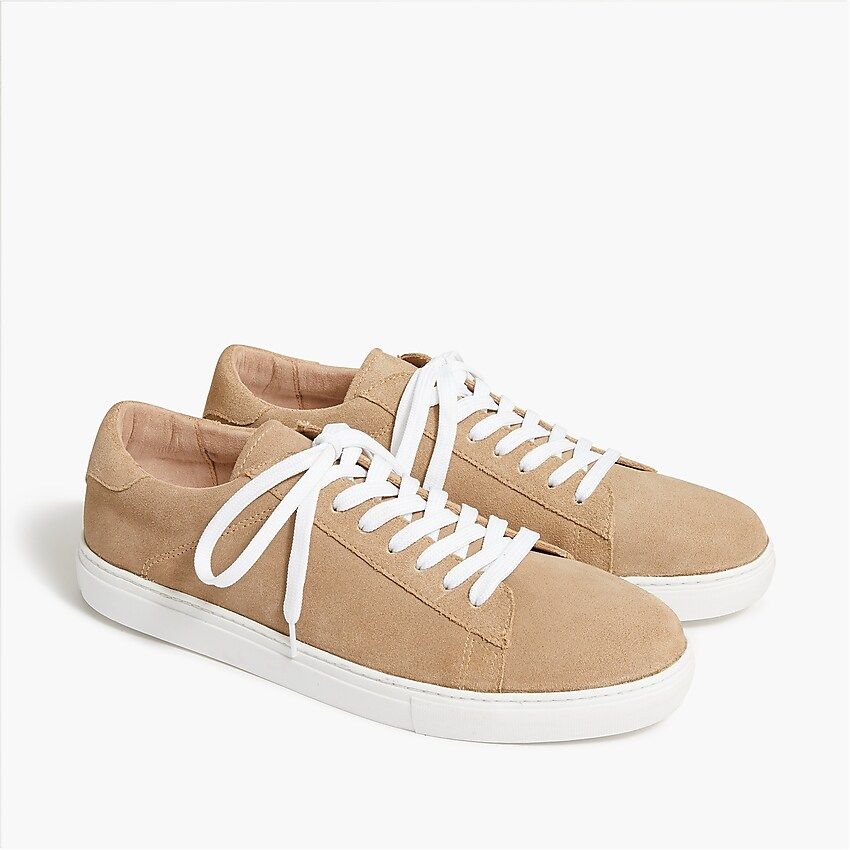 Suede lace-up sneakers | J.Crew Factory
