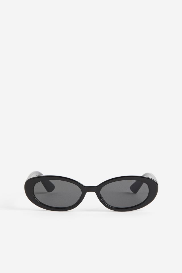 Oval Sunglasses - Black - Ladies | H&M US | H&M (US + CA)