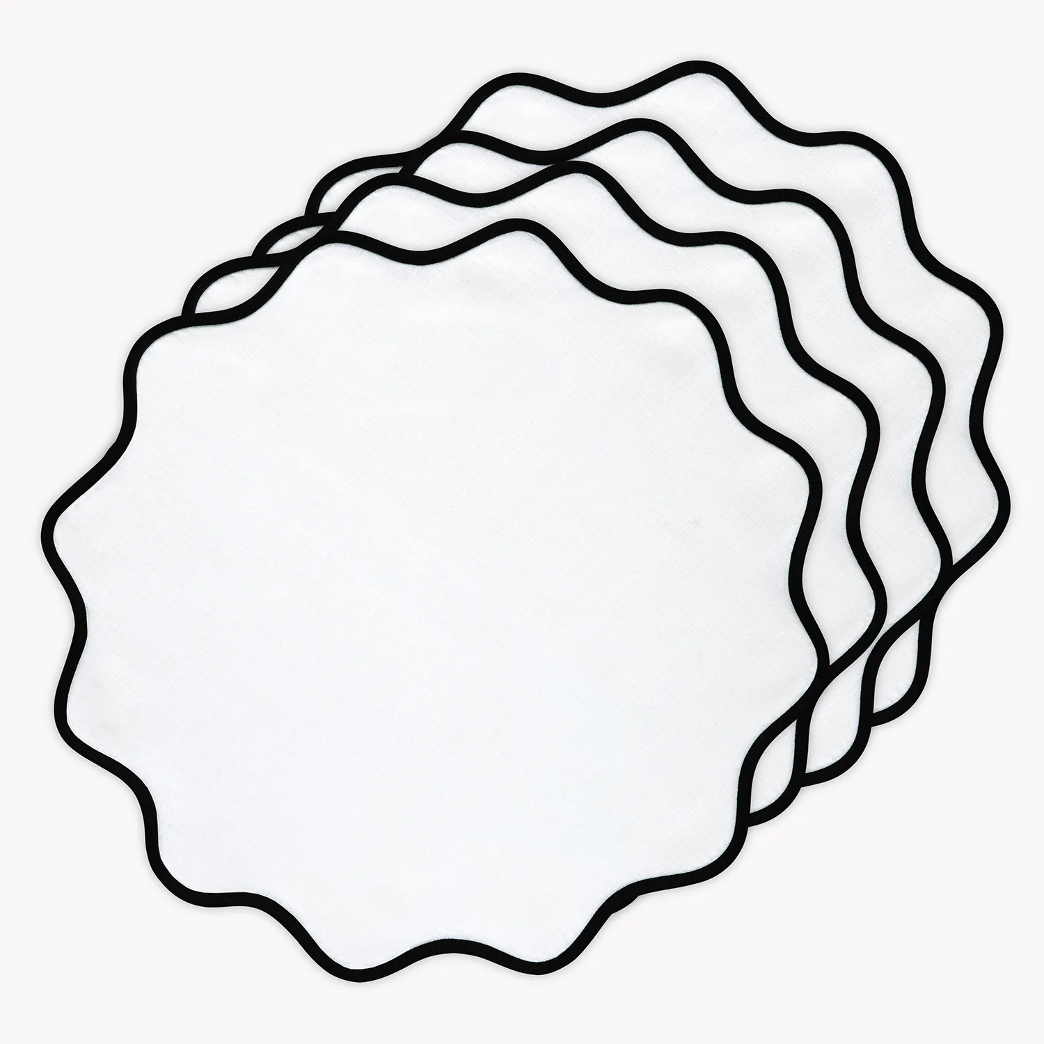 Giselle Scallop Edge Placemats | Solino Home