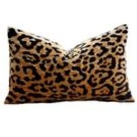 LUMBAR  Leopard Velvet decorative pillow cover  Made to Order  Choose Your Size | Etsy (US)
