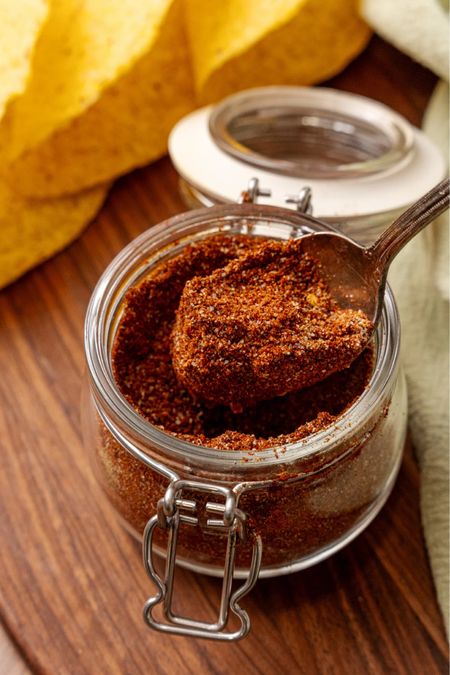 My homemade TACO SEASONING is packed with warm spicy flavor. 🌮 These glass jars keep it fresh and delicious. 

#LTKhome #LTKfindsunder50