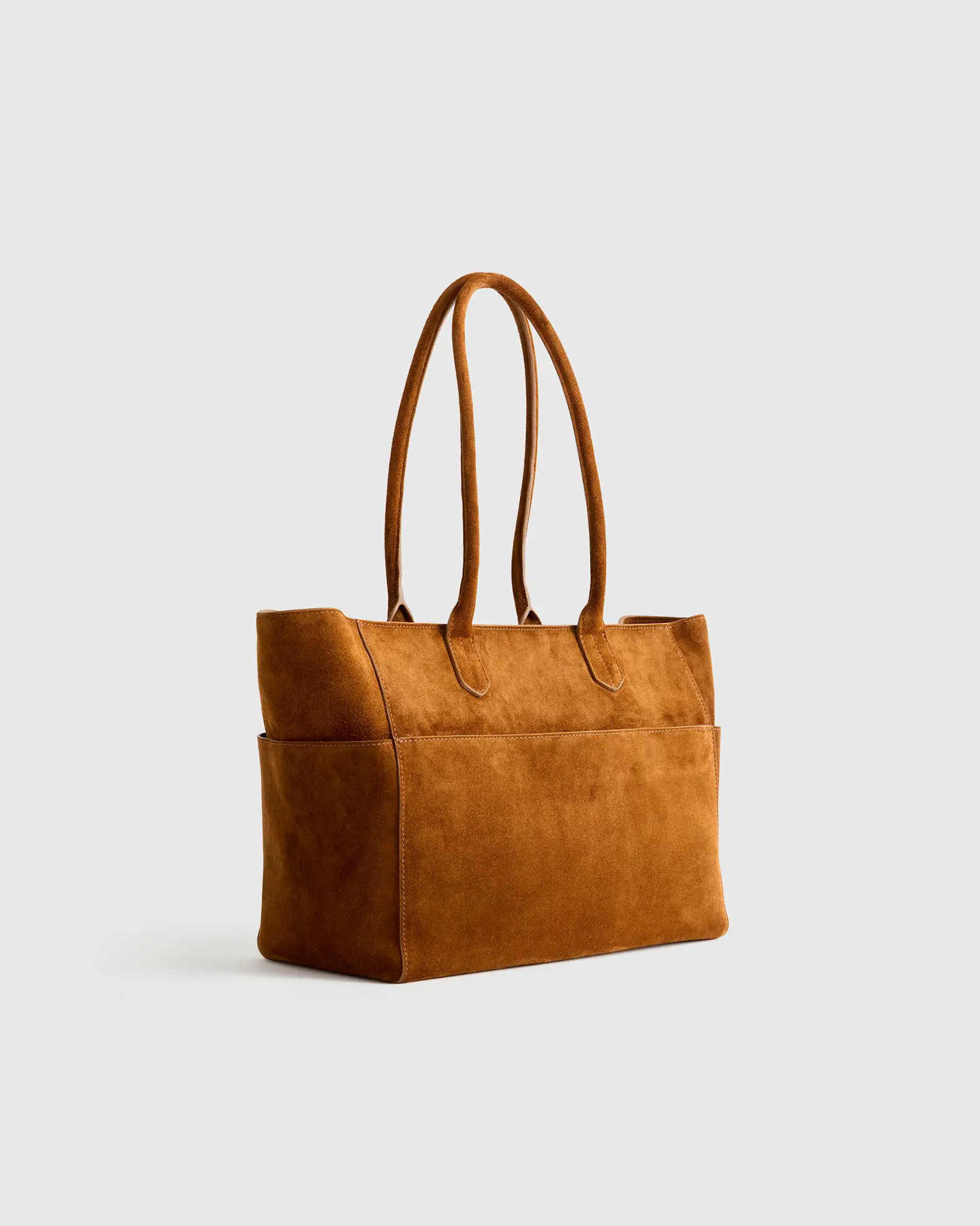 Italian Suede Shopper Tote | Quince