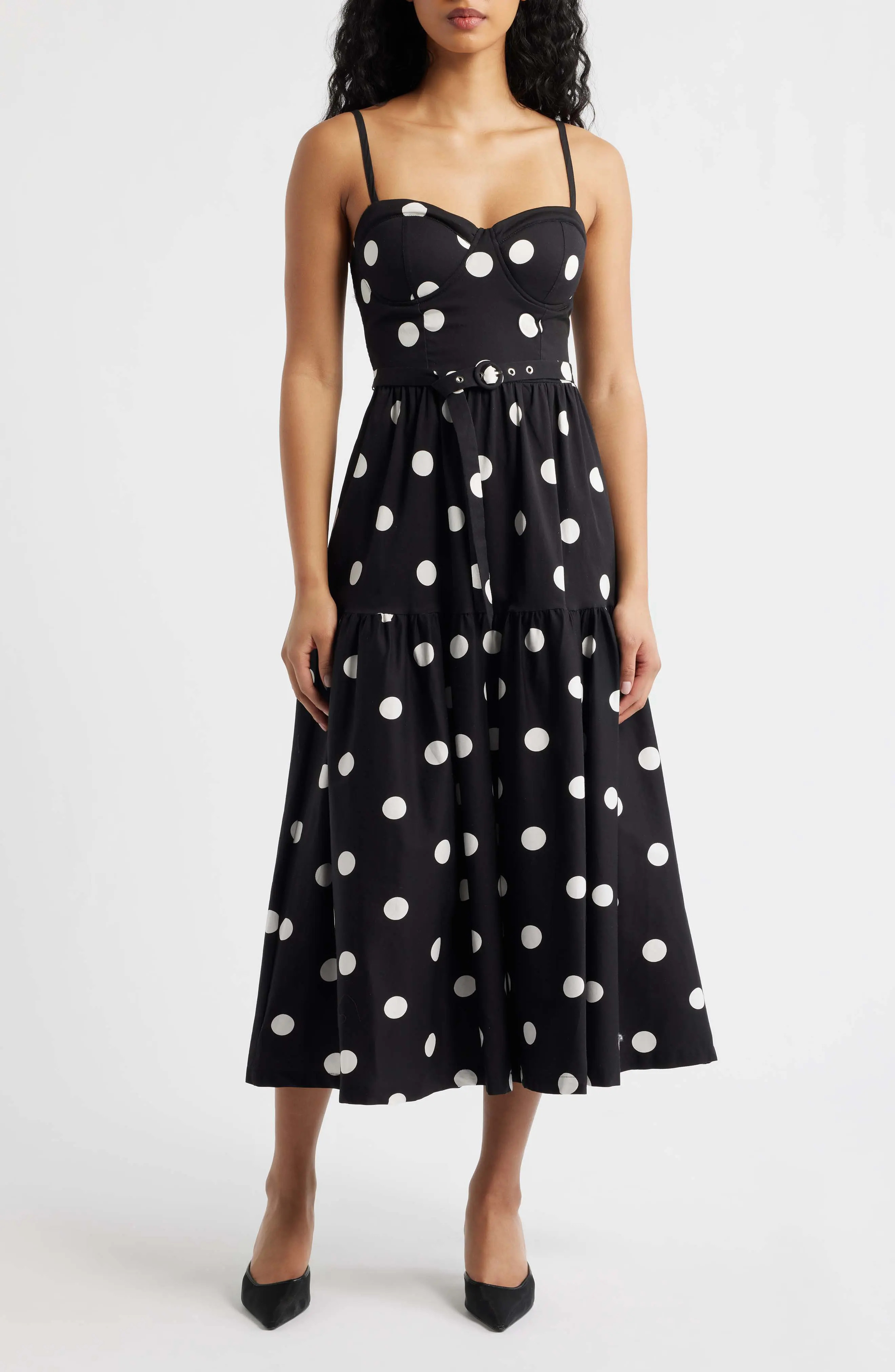 Belted Corset Midi Sundress (Women) | Nordstrom | Nordstrom