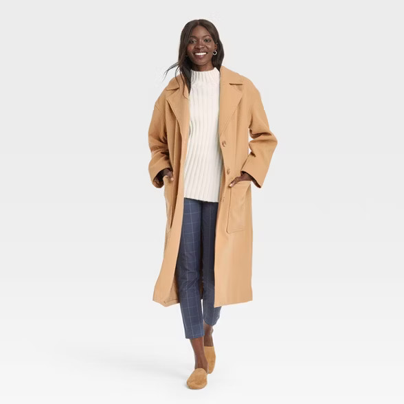 Women's Relaxed Fit Top Overcoat - A New Day™ | Target