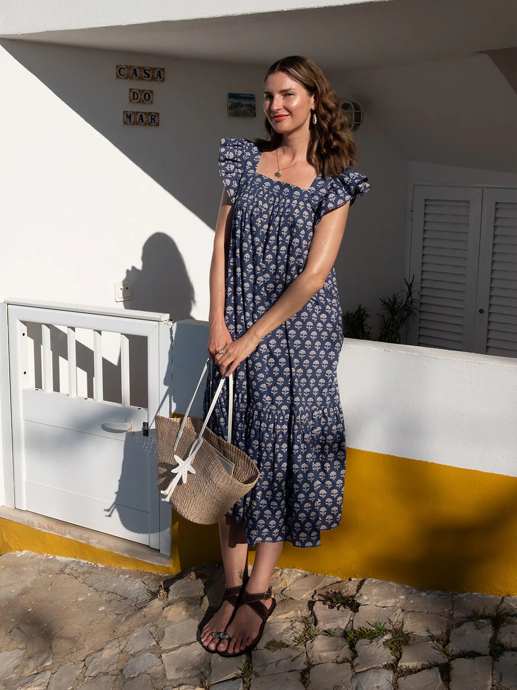 Flora Navy Hydrangea | Ophelia & Indigo