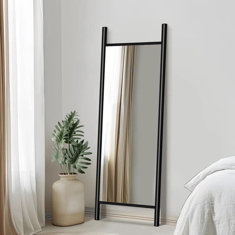 Ebern Designs Merienne Wood Dowel Floor Mirror Wall Mirror & Reviews | Wayfair | Wayfair North America