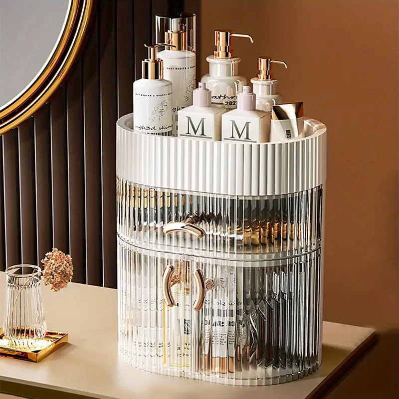 1pc Cosmetic Storage Box, Plastic Large Capacity Desktop Drawer Type Dustproof Storage Rack, Dres... | Temu Affiliate Program