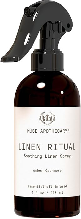 Muse Apothecary Linen Ritual - Aromatic, Soothing, and Relaxing Linen Mist, Laundry and Fabric Sp... | Amazon (US)
