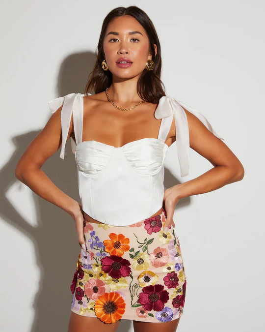 Isadora Tie Strap Crop Top | VICI