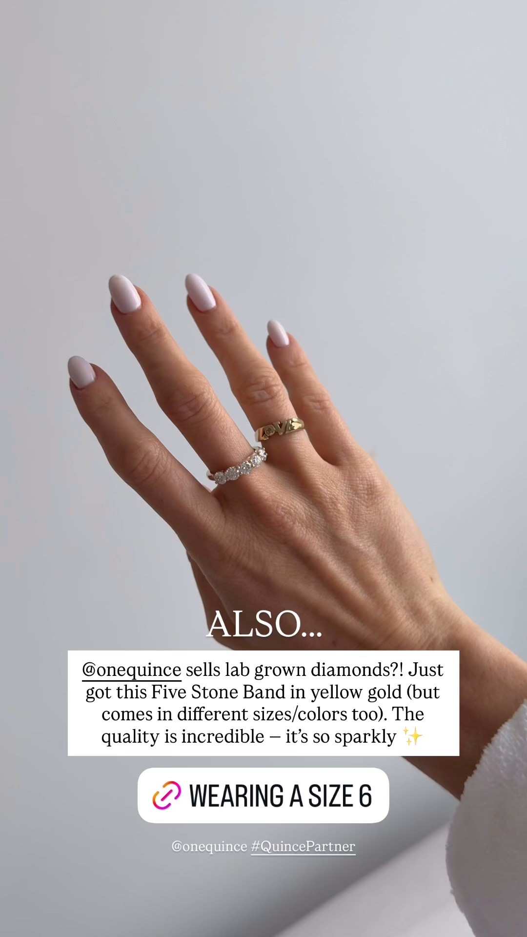 Also…Quince sells lab grown diamonds?!? Ordered this Seven Stone Band in white gold and the Five Stone Band in yellow gold. These are so beautiful, sparkly and an incredible gift for the holidays. @onequince #QuincePartner

#LTKGiftGuide #LTKHoliday