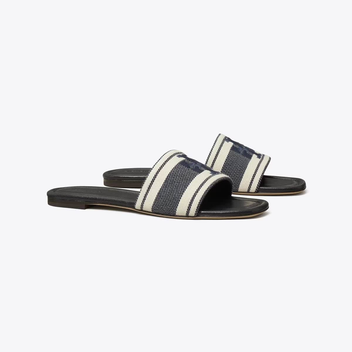 DOUBLE T JACQUARD SLIDE | Tory Burch (US)