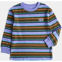 M&S Pure Cotton Textured Striped Top (2-8 Yrs) Purple Mix | Marks & Spencer (UK)