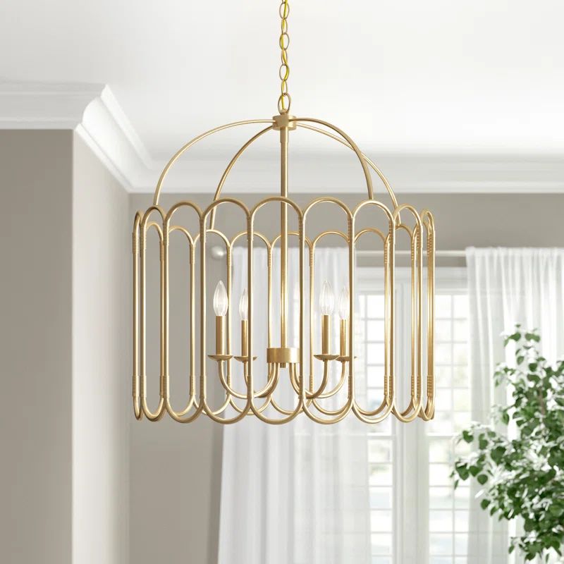 Darya 4 - Light Dimmable Geometric Chandelier | Wayfair North America