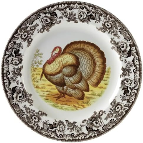 Spode Woodland Turkey Dinner Plate - 10.5" Traditional Thanksgiving Design with Historic British ... | Amazon (US)