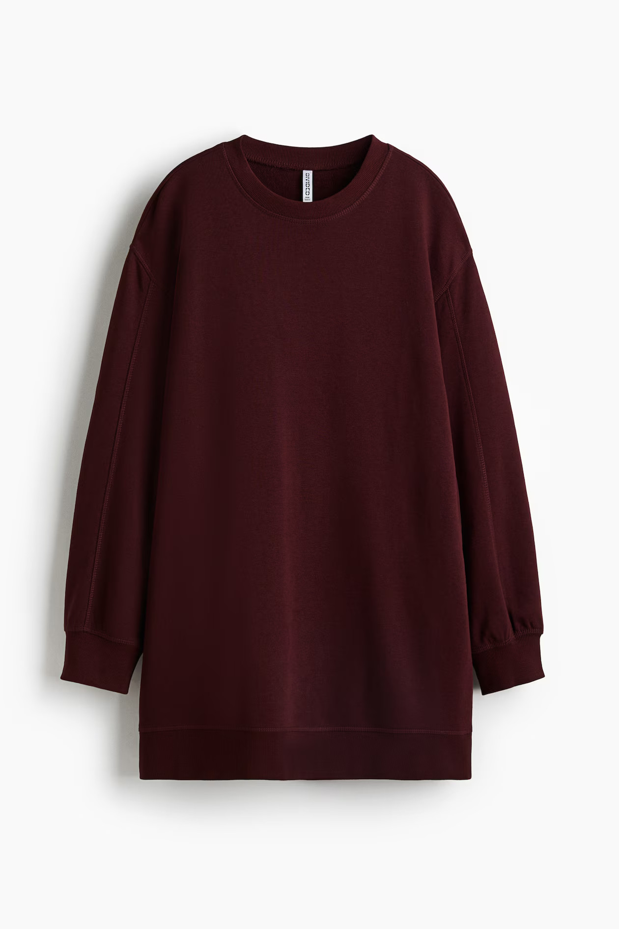 Sweatshirt dress - Burgundy - Ladies | H&M GB | H&M (UK, MY, IN, SG, PH, TW, HK)