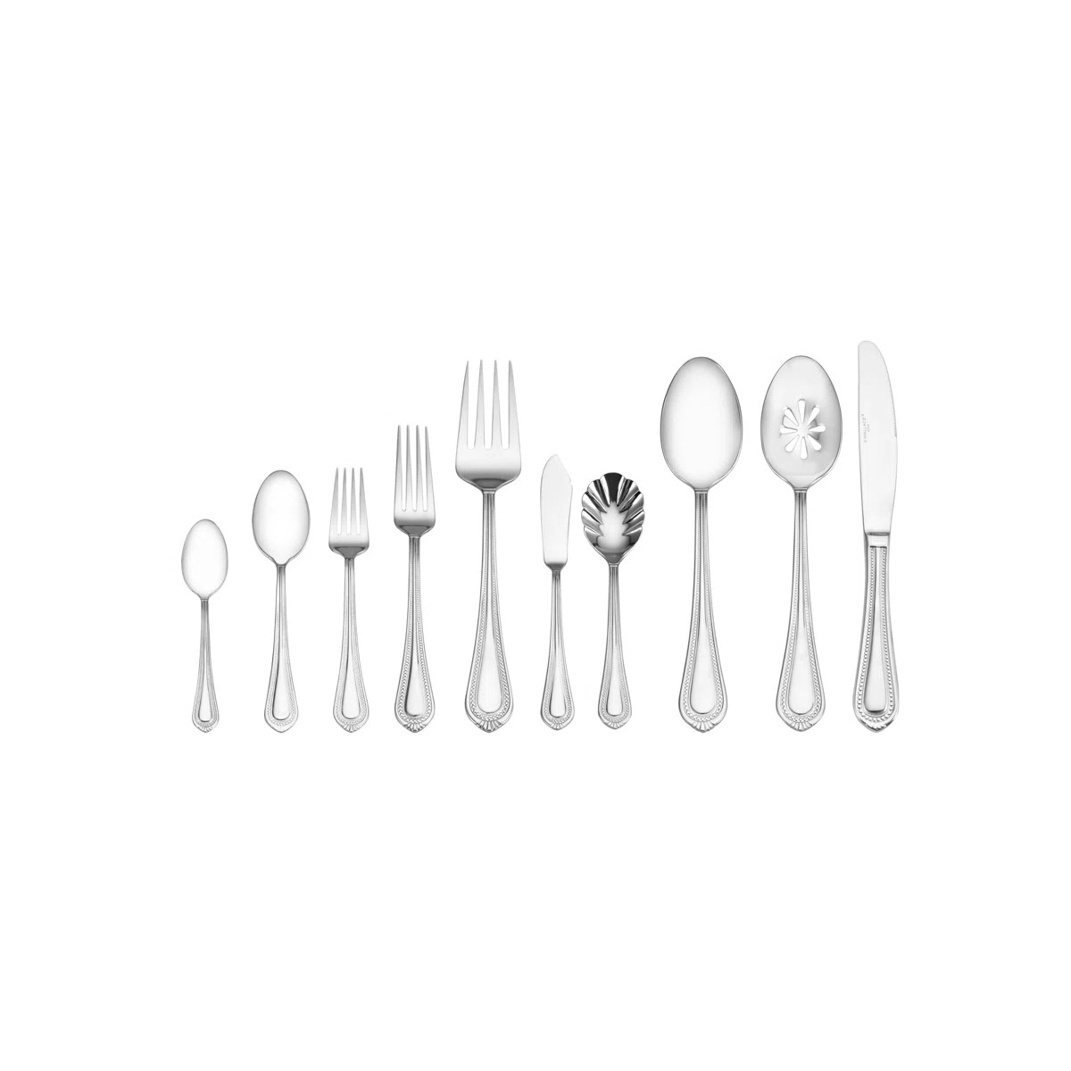 Mikasa Regent Bead 65-Piece 18/10 Stainless Steel Flatware Set, Service for 12 | Wayfair North America