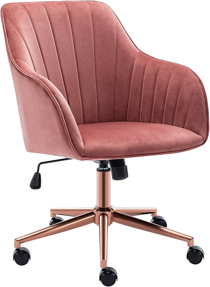 DUHOME Home Office Chair Computer Desk Chair Armchair Task Chair Velvet Upholstered Chair Height ... | Amazon (US)