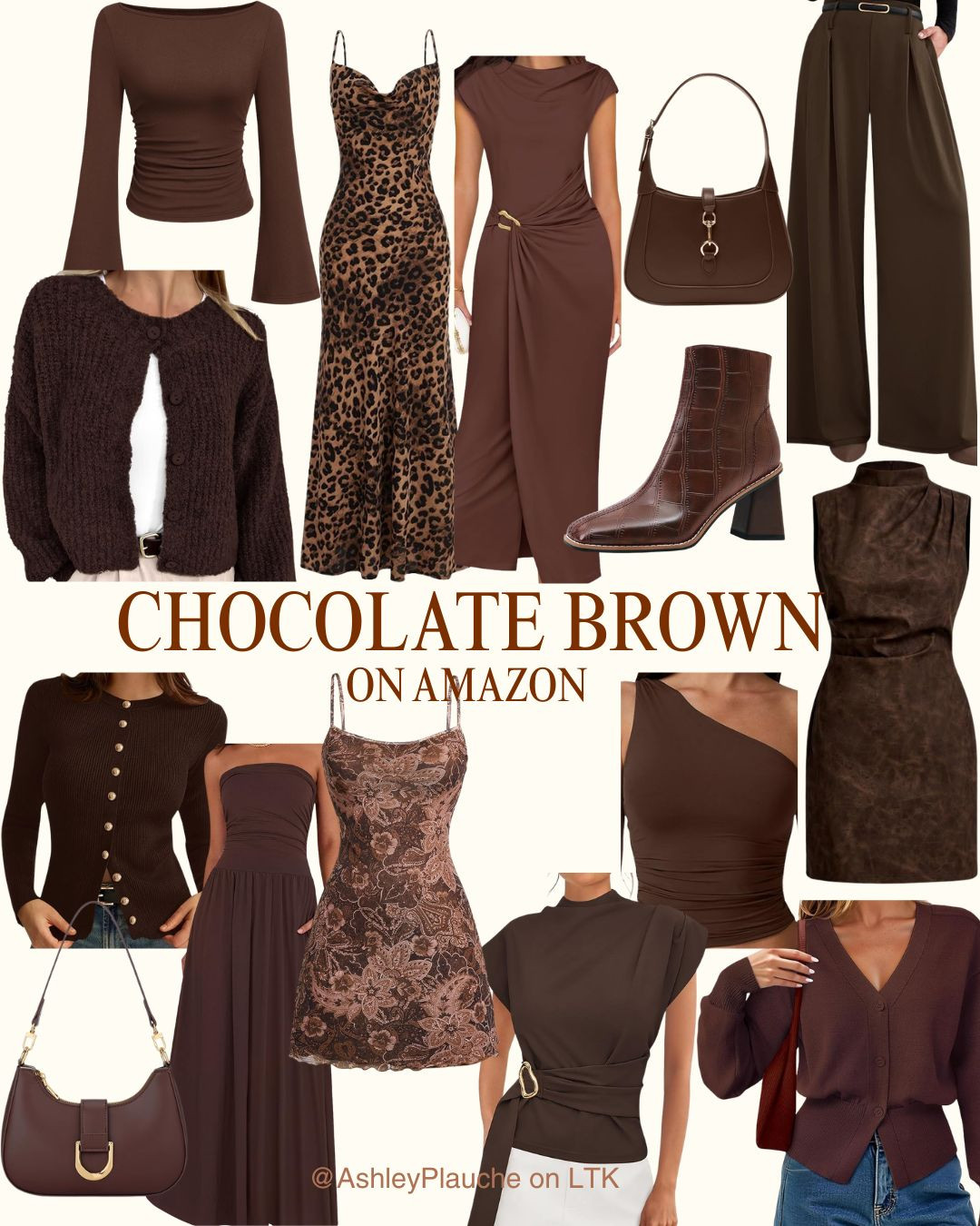 Chocolate Brown outfits found on Amazon! All under $50! Shirts, sweaters, pants, dresses, boots, and purses.  

 #LTKgrwm #LTKSeasonal #LTKTall