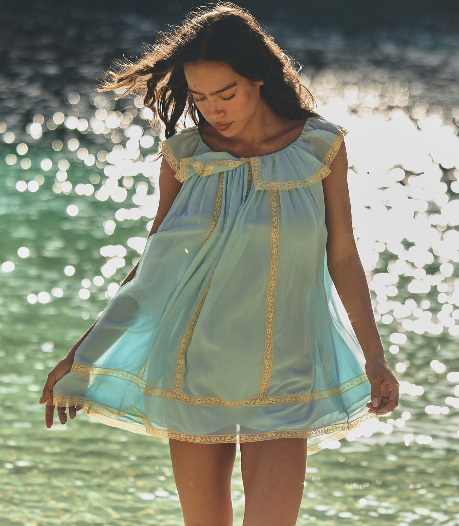 Suzette Dress - Pale Wisteria | DÔEN | DOEN