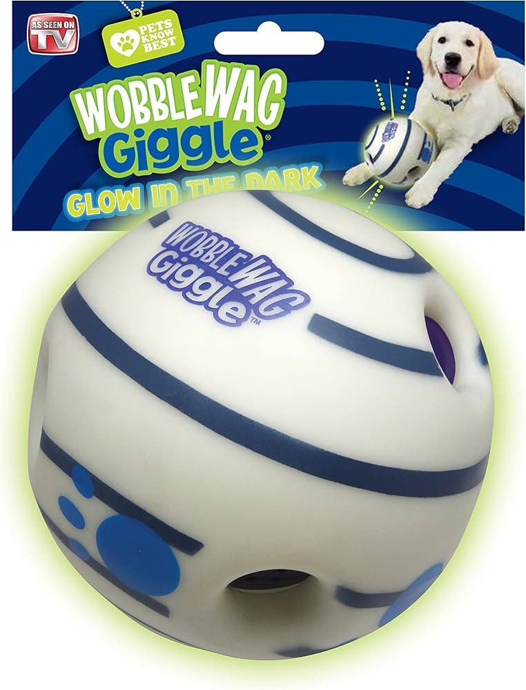 Wobble Wag Giggle Glow in The Dark, Interactive Dog Toy, Fun Giggle Sounds When Rolled or Shaken,... | Amazon (US)