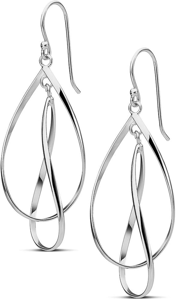 MILLA Teardrop Earrings - Designer Silver Statement Earrings or Gold Dangle Earrings for Women Tr... | Amazon (US)