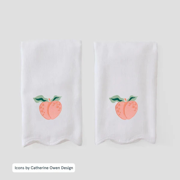 Scallop Powder Bath Towels | Weezie Towels