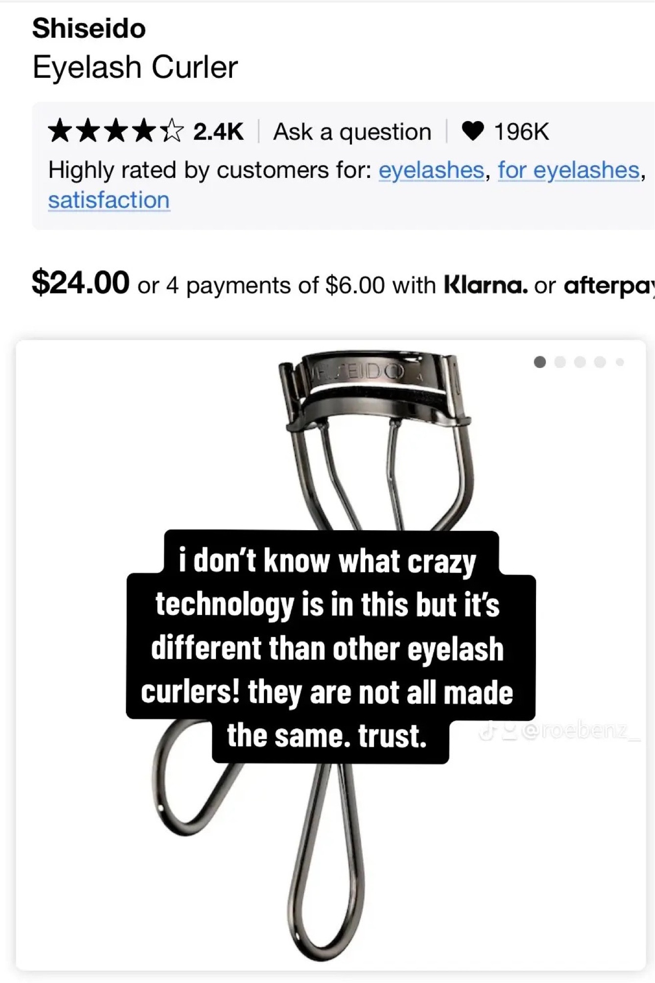 Shiseido eyelash curler 
best eyelash curler ever!!! 

sephora sale 
makeup 
beauty
gifts for her 
christmas 

#LTKGiftGuide #LTKbeauty #LTKHolidaySale