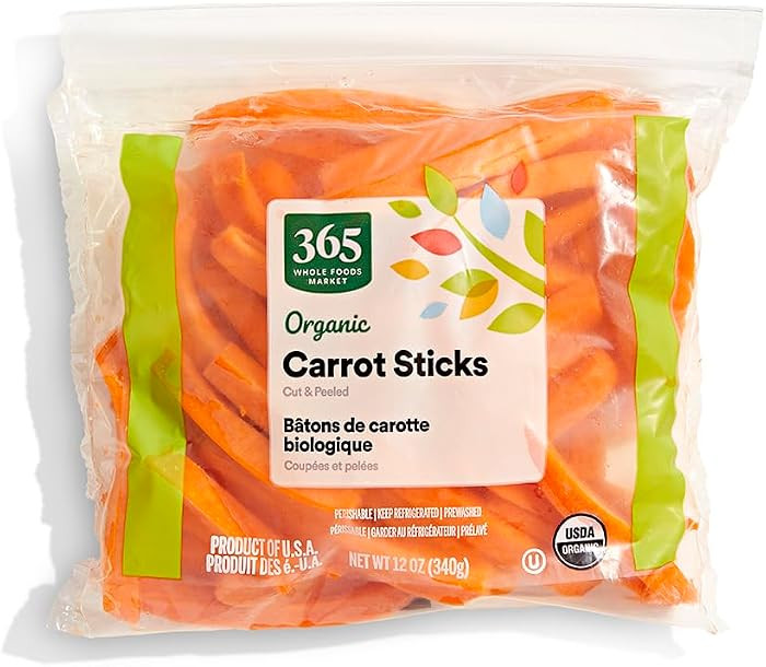 365 by Whole Foods Market Organic Carrot Sticks, 12 OZ | Amazon (US)